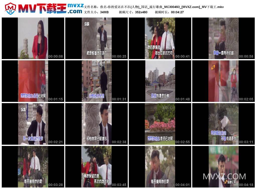 佚名-你的爱还在不在(人物)_国语_流行歌曲_MC300493